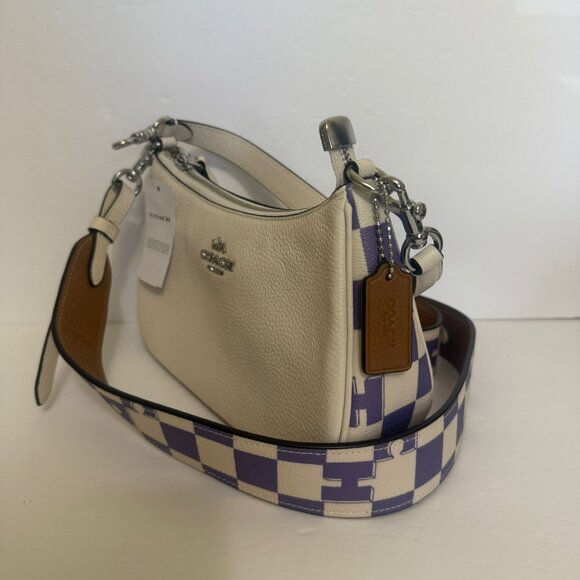 Coach Teri Shoulder Bag With Checkerboard Print CR103 - Picture 5 of 9